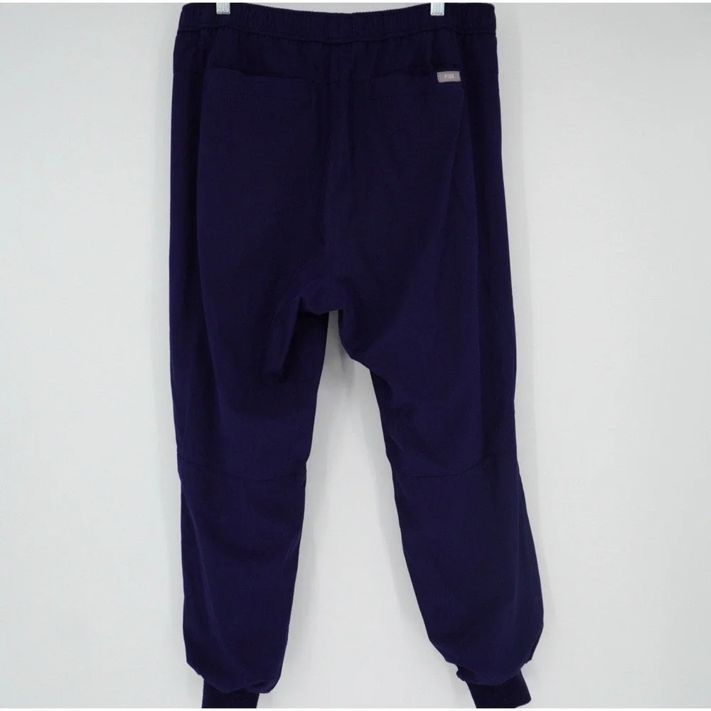 Figs Men's Tansen‎ Jogger Scrub Lined Pants Navy Medium Short Nursing Scrubs